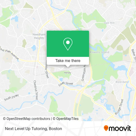 Next Level Up Tutoring map