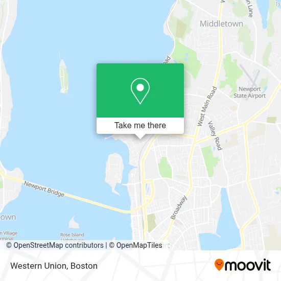 Western Union map