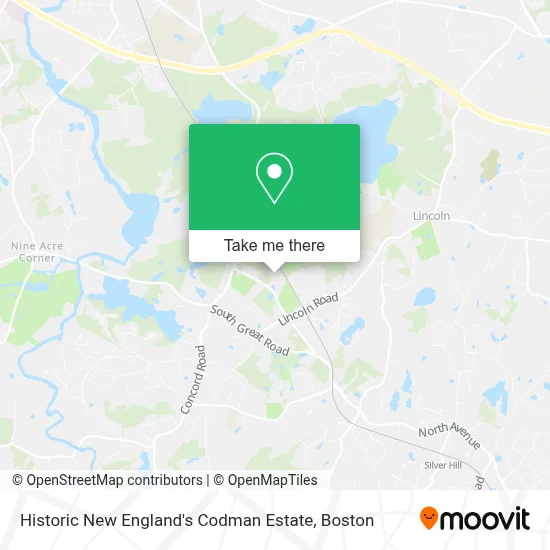 Historic New England's Codman Estate map