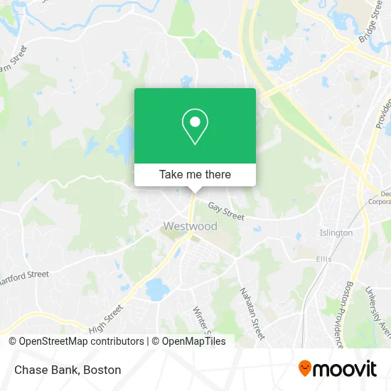 Chase Bank map