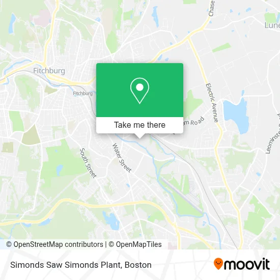 Simonds Saw Simonds Plant map