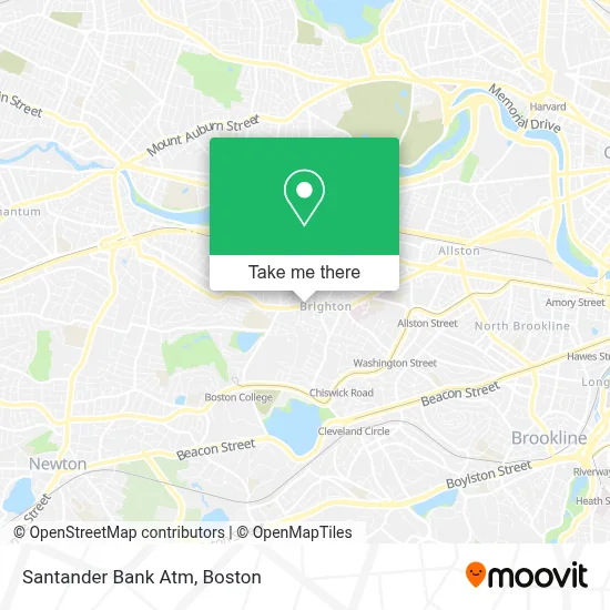 Santander Bank Atm map