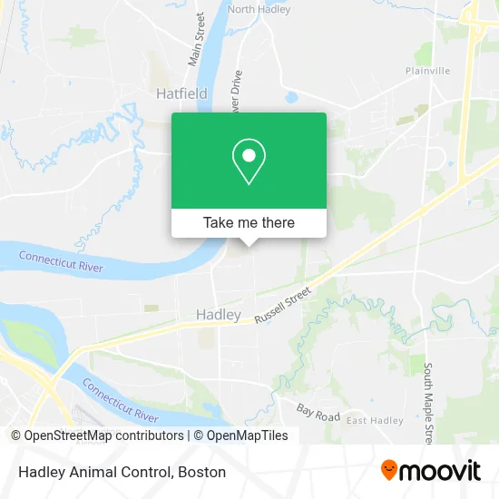 Hadley Animal Control map