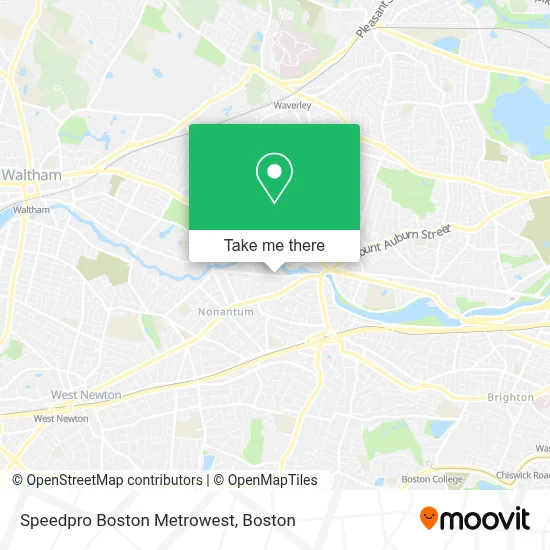 Speedpro Boston Metrowest map
