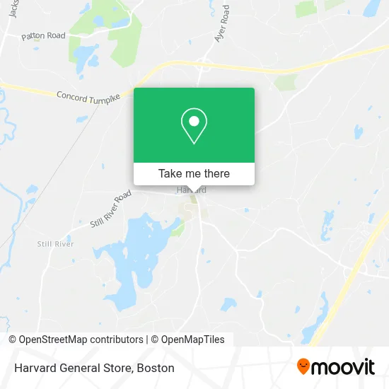 Harvard General Store map