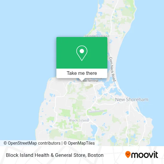 Block Island Health & General Store map