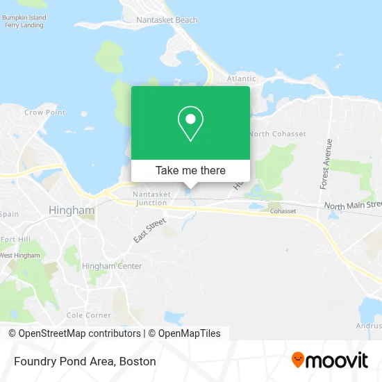 Foundry Pond Area map