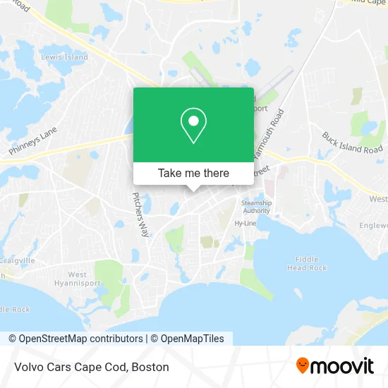 Volvo Cars Cape Cod map