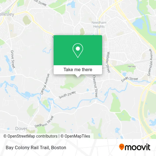 Bay Colony Rail Trail map