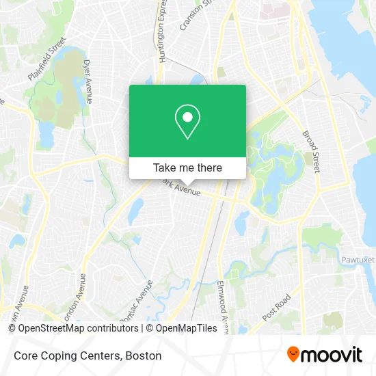 Core Coping Centers map