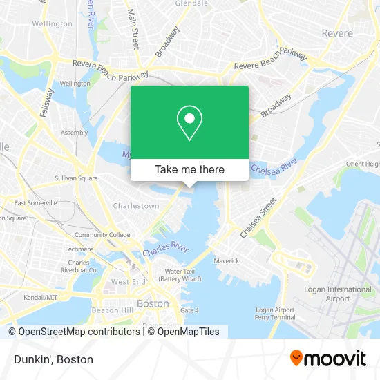 Dunkin' map