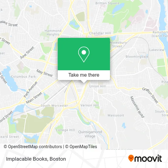 Implacable Books map