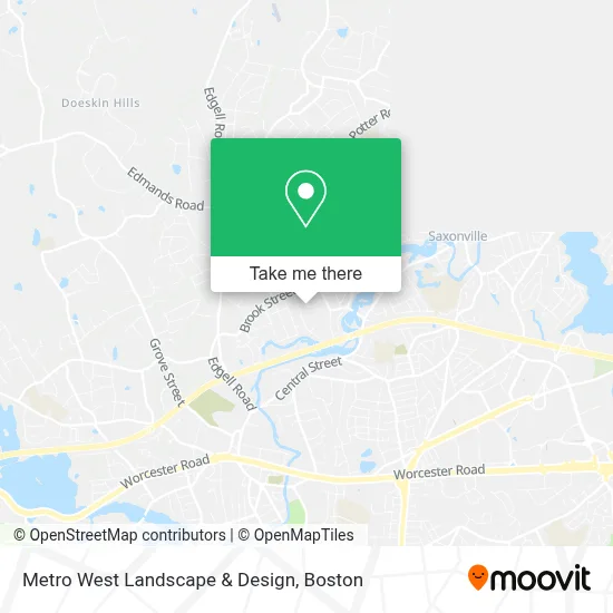Metro West Landscape & Design map