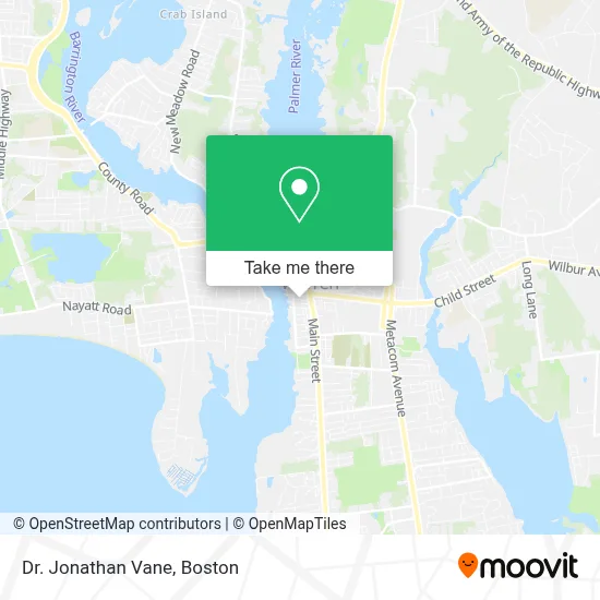 Dr. Jonathan Vane map