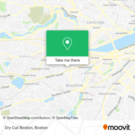 Dry Cut Boston map