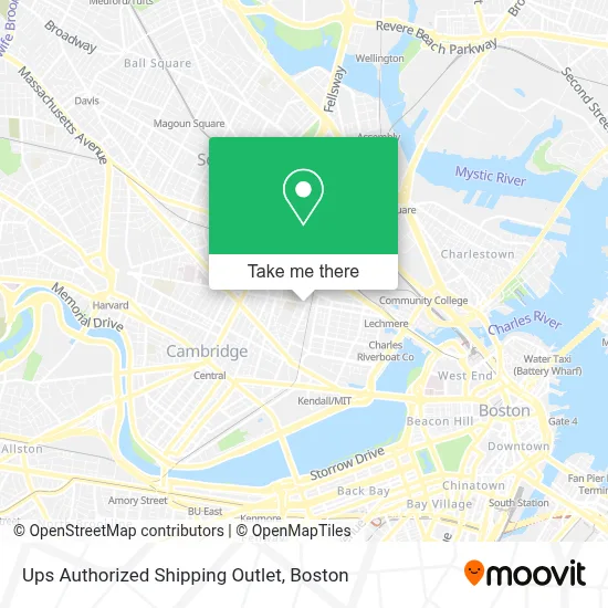Ups Authorized Shipping Outlet map