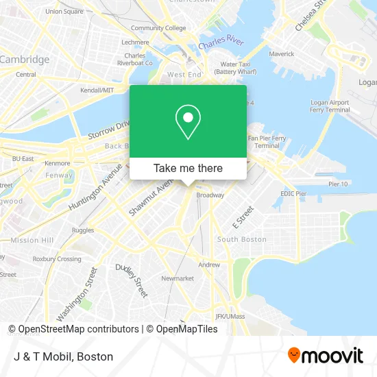 J & T Mobil map