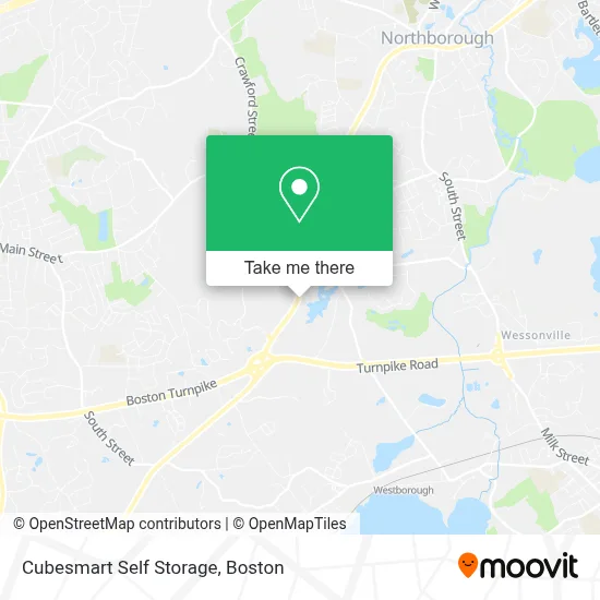 Cubesmart Self Storage map