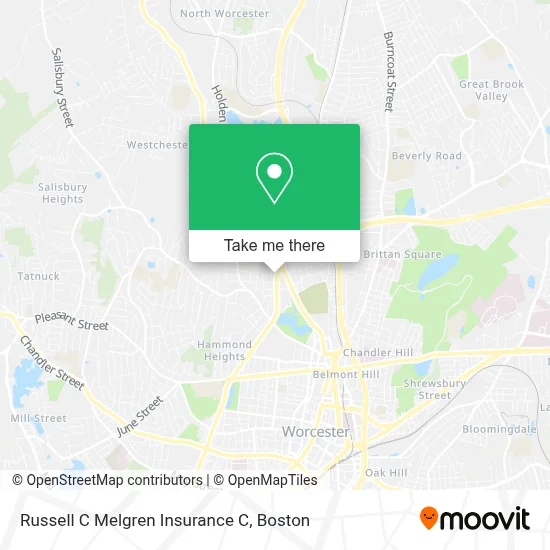 Russell C Melgren Insurance C map