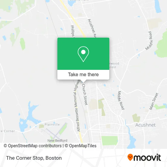 The Corner Stop map