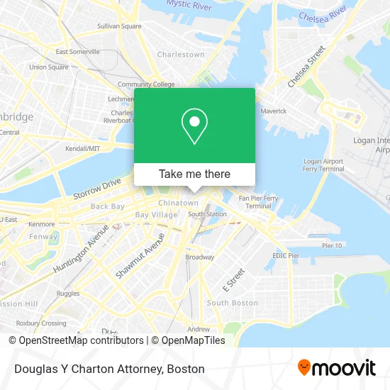 Douglas Y Charton Attorney map