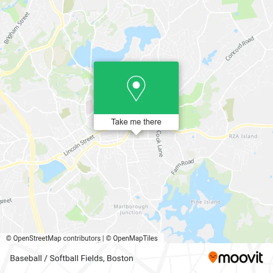 Baseball / Softball Fields map