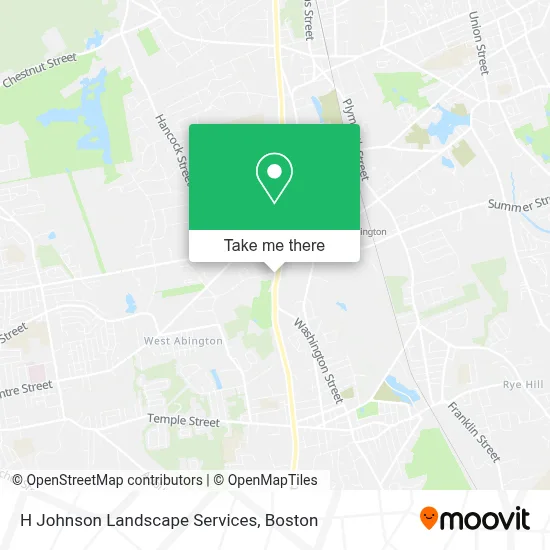 H Johnson Landscape Services map