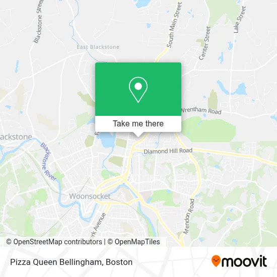 Pizza Queen Bellingham map