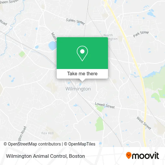 Wilmington Animal Control map