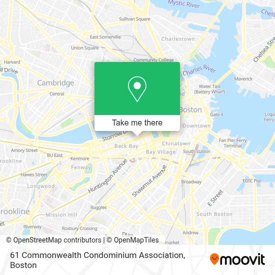 61 Commonwealth Condominium Association map