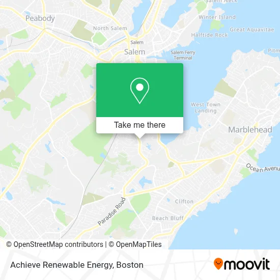Achieve Renewable Energy map