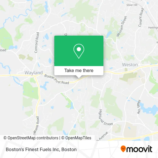 Boston's Finest Fuels Inc map