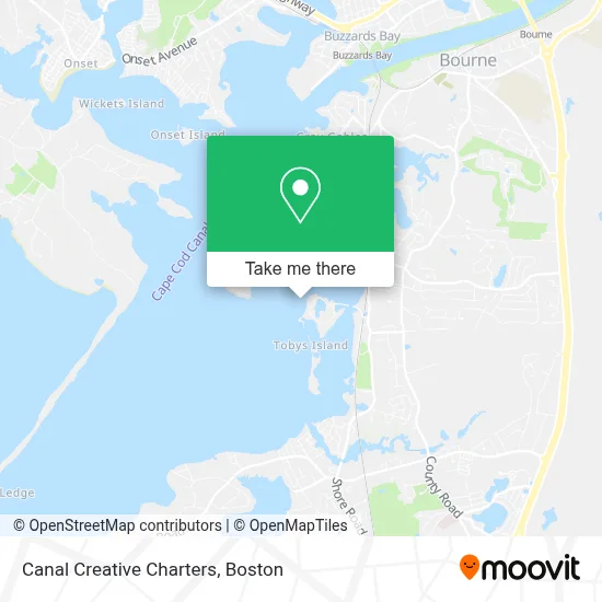 Canal Creative Charters map