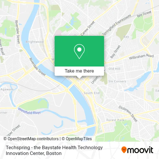 Techspring - the Baystate Health Technology Innovation Center map