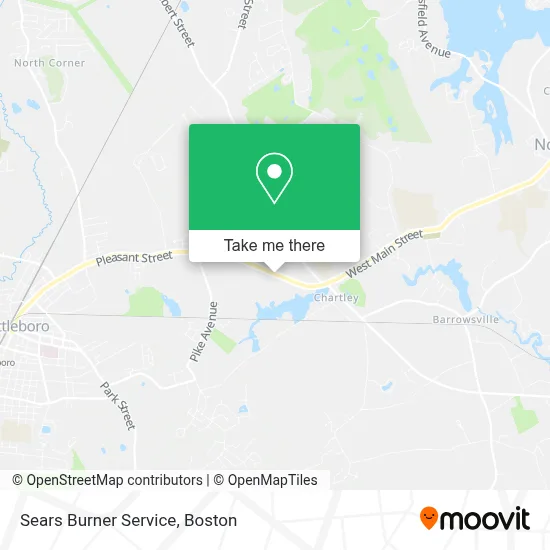 Sears Burner Service map