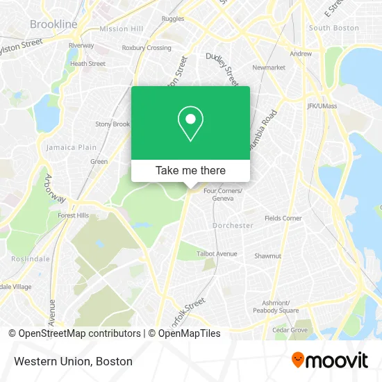 Western Union map