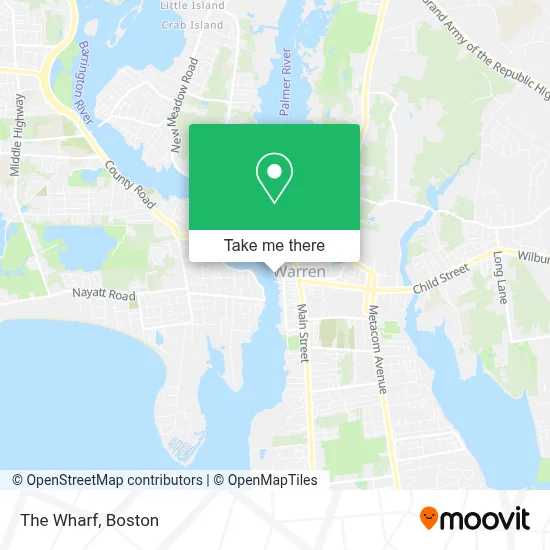 The Wharf map