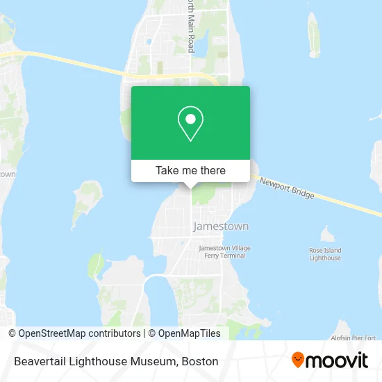 Beavertail Lighthouse Museum map