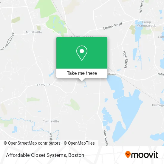 Affordable Closet Systems map