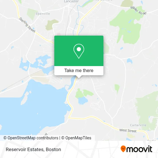 Reservoir Estates map