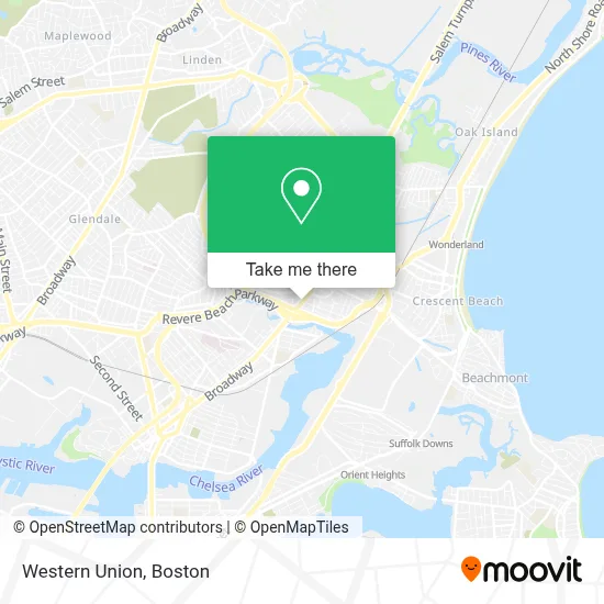 Western Union map