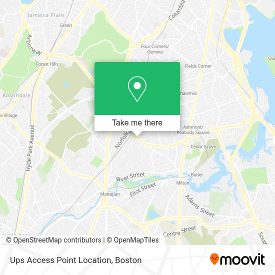 Ups Access Point Location map