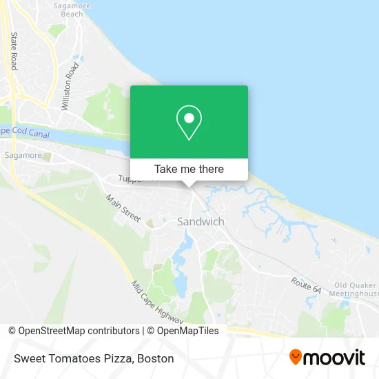Sweet Tomatoes Pizza map