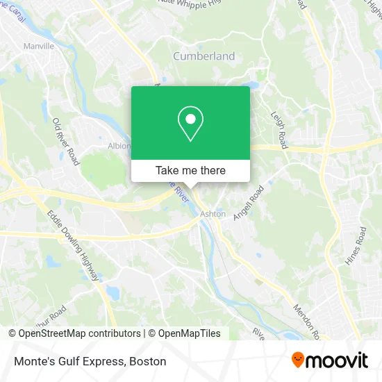 Monte's Gulf Express map
