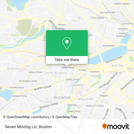 Seven Moving Llc map