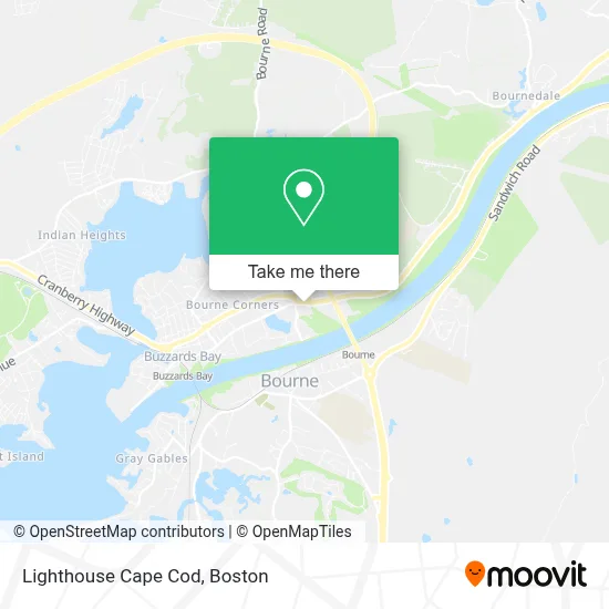 Lighthouse Cape Cod map