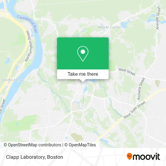 Clapp Laboratory map
