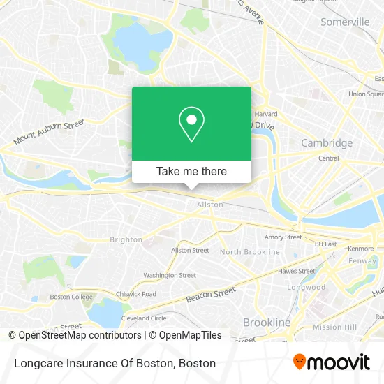 Longcare Insurance Of Boston map