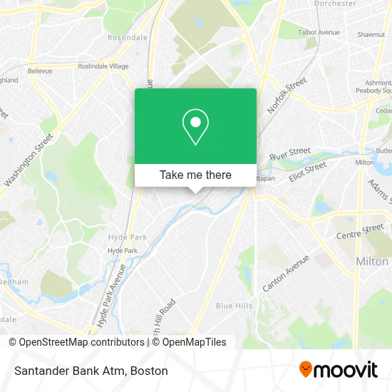 Santander Bank Atm map
