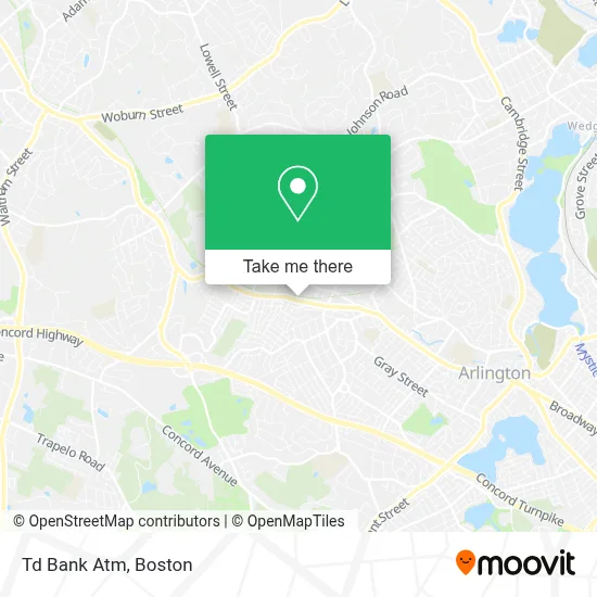 Td Bank Atm map